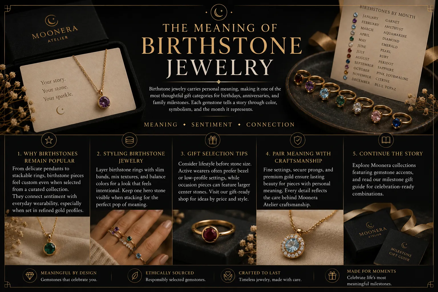 The Meaning of Birthstone Jewelry