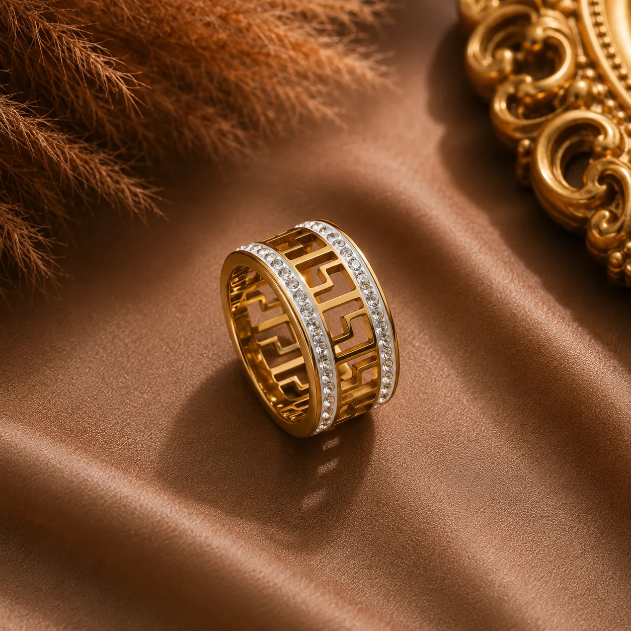 Aurelia Geo Luxe Statement Ring