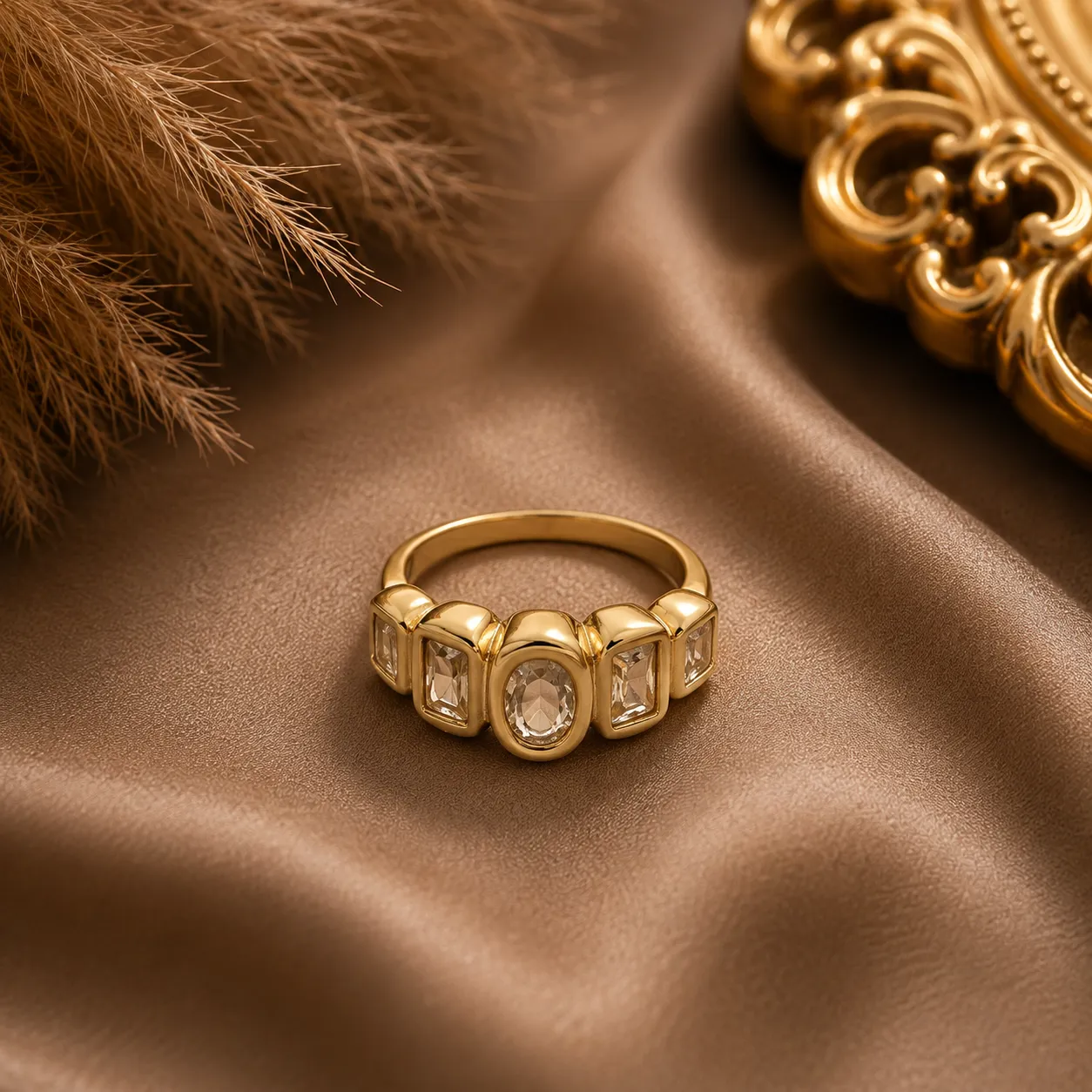 Elara Mosaic Crystal Ring