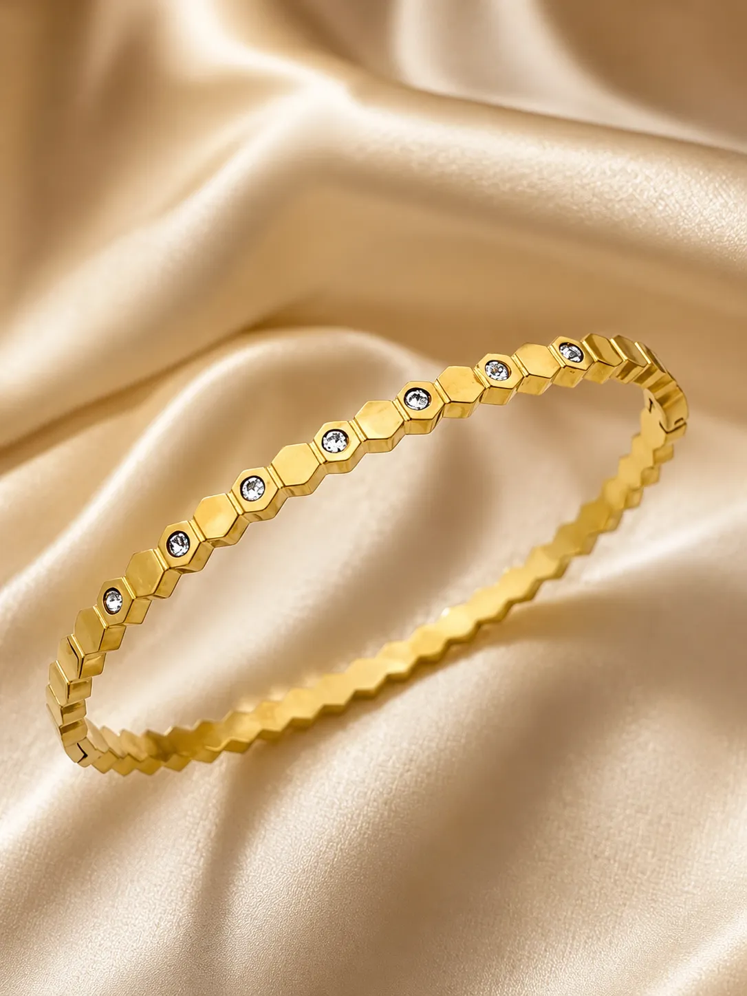 Aurelia Hexa Crystal Bangle image 2