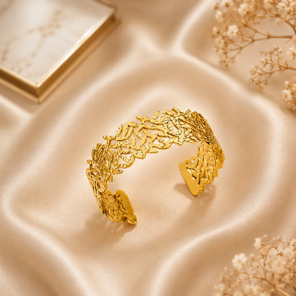 Aurelia Botanical Cuff Bracelet