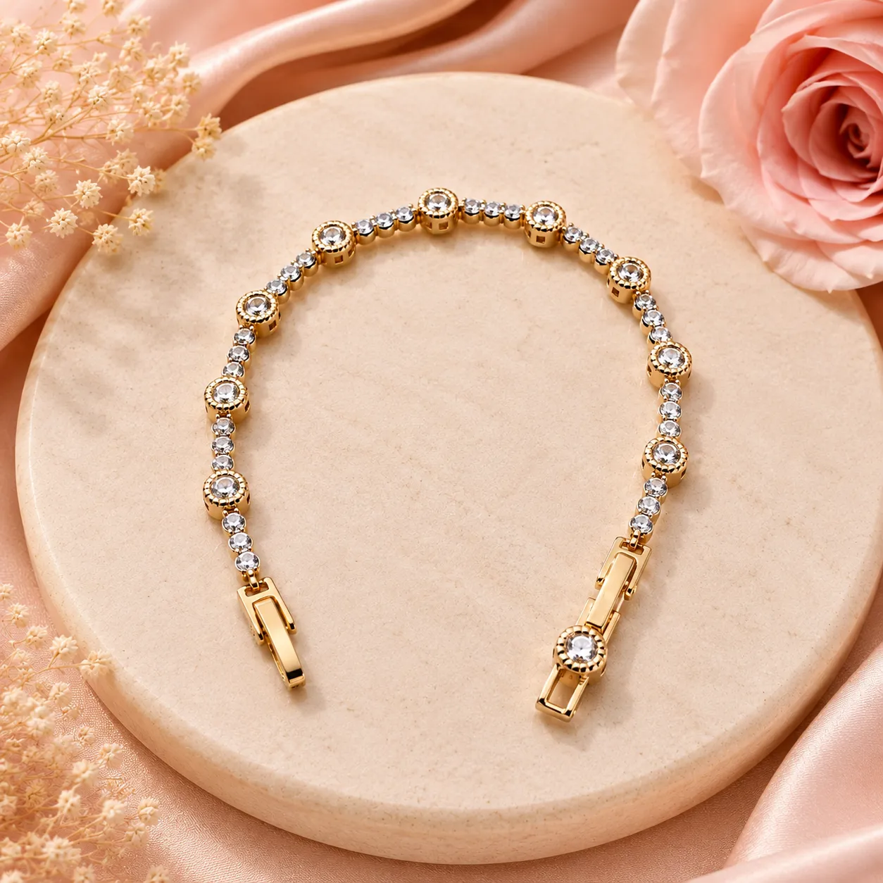 Aurelia Round Solitaire AD Bracelet