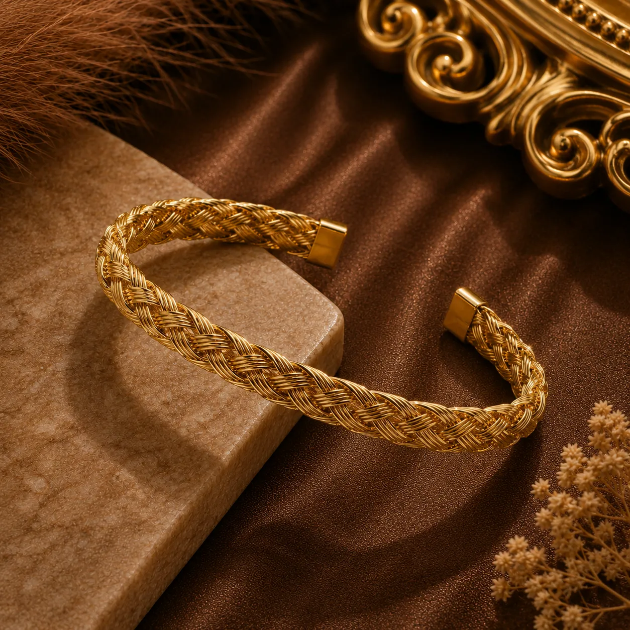 Aurelia Woven Cuff Bracelet