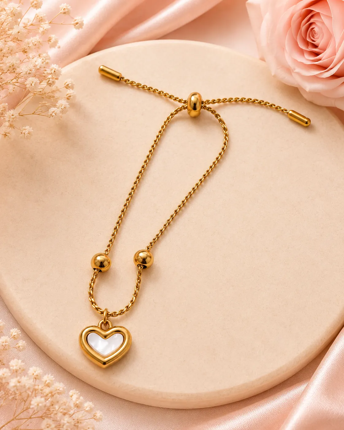 Amoura Heart Slider Bracelet