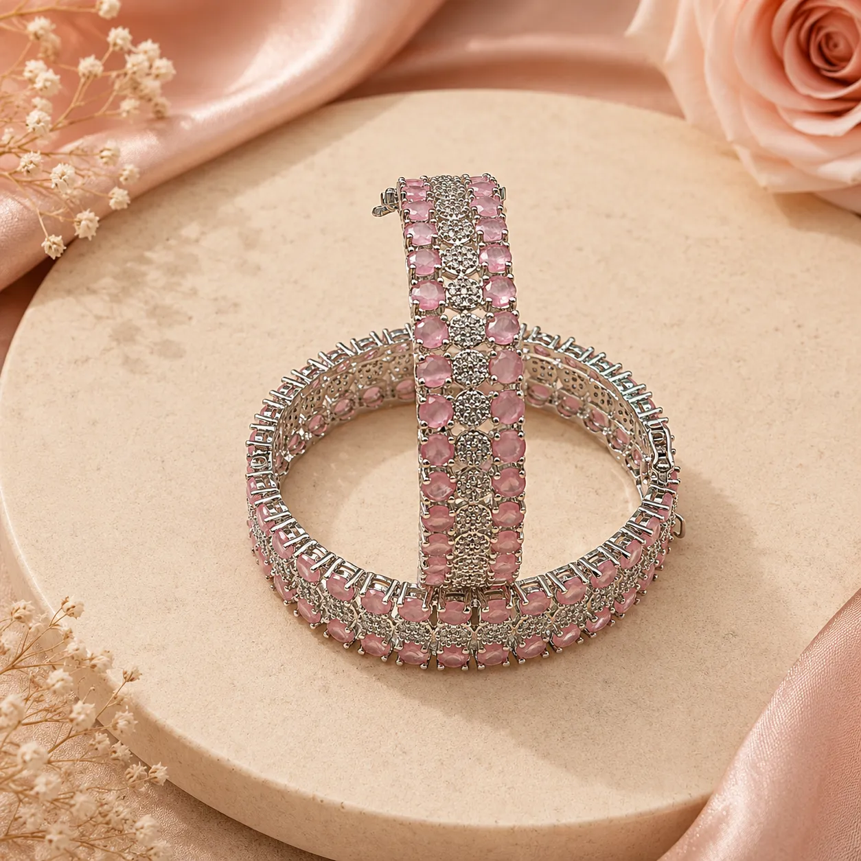 Rose Blush Halo AD Cuff