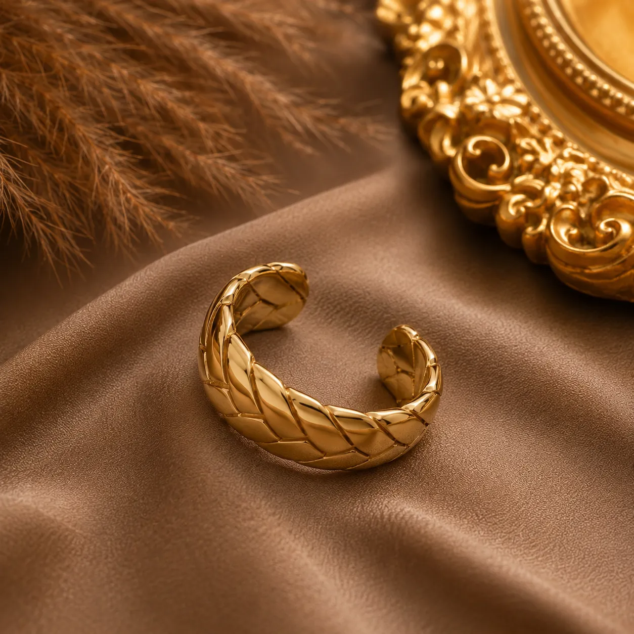 Aurelia Braided Open Ring