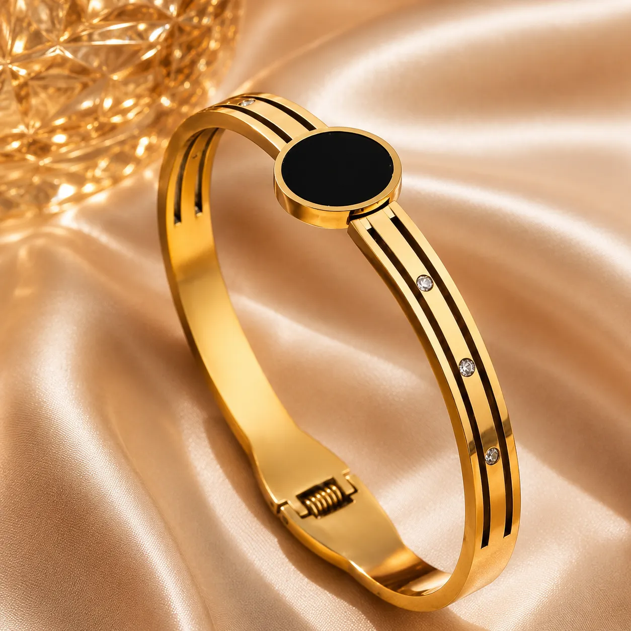 Midnight Circle Bangle Bracelet
