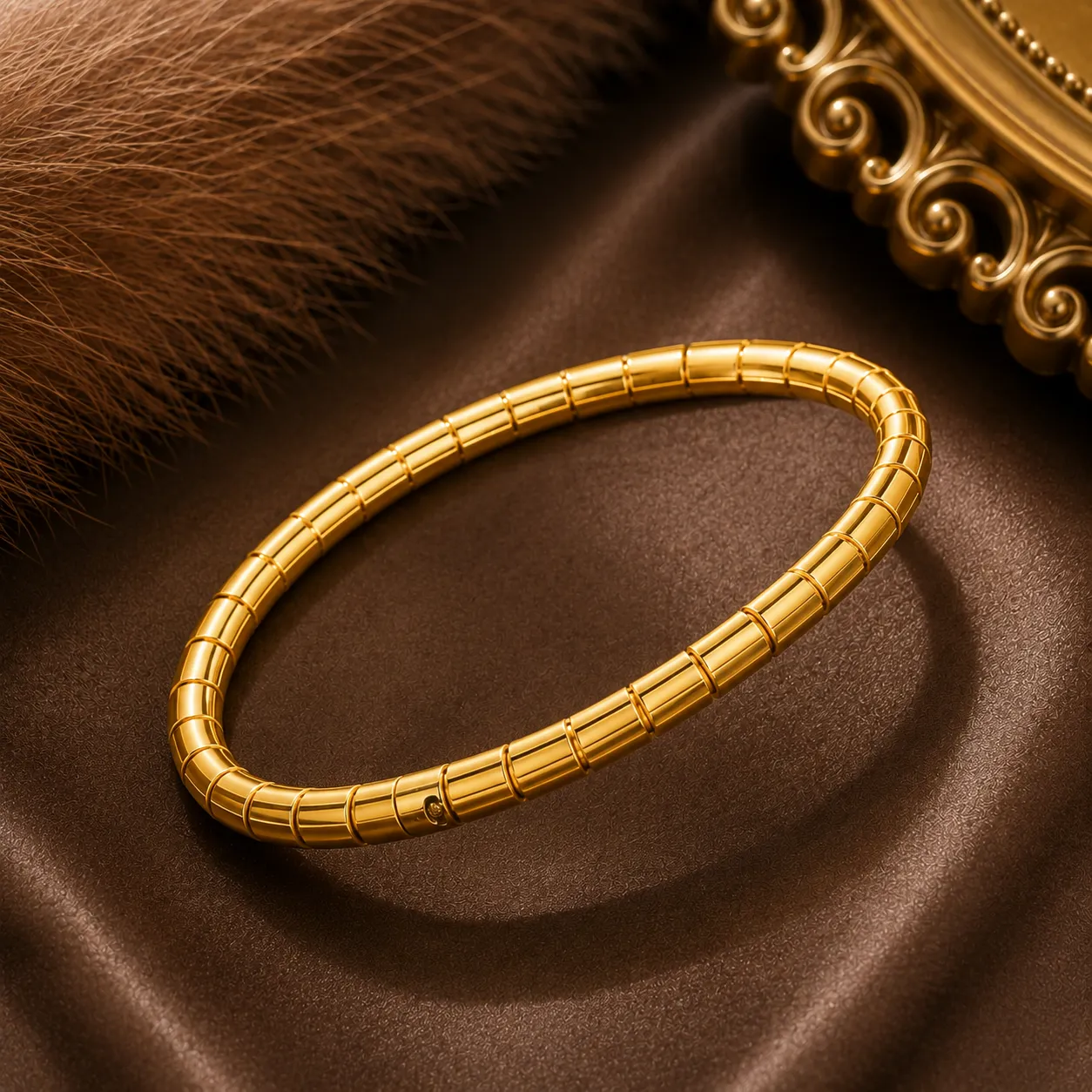 Celeste Sculpted Link Bracelet