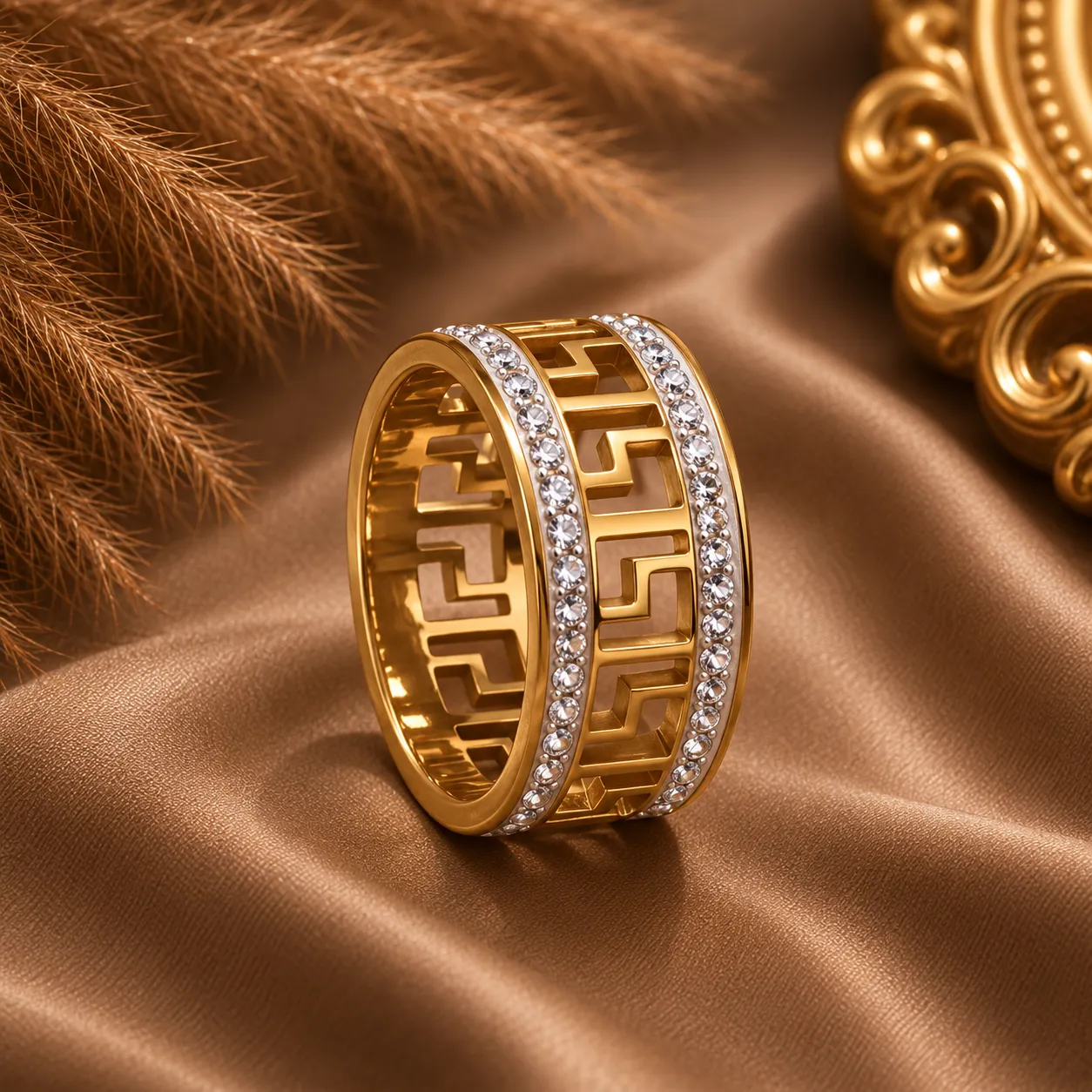 Aurelia Geo Luxe Statement Ring