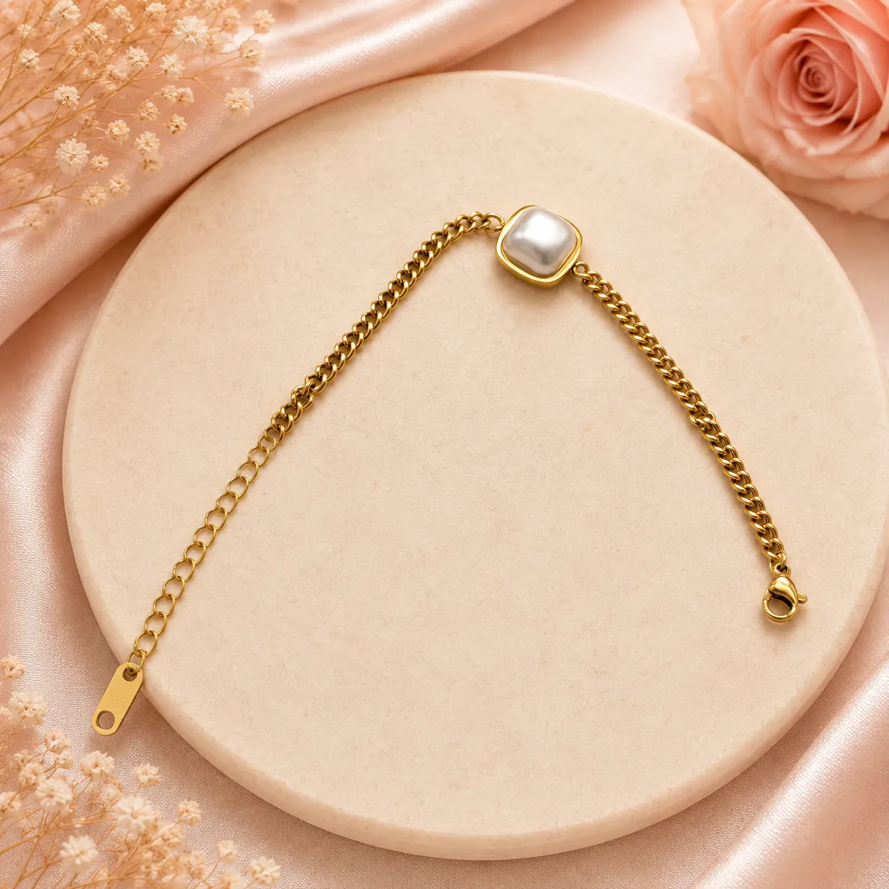 Luna Silver Pebble Bracelet