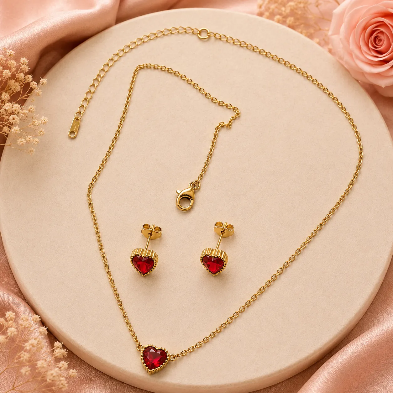 Noir Amour Heart Jewellery Set image 2