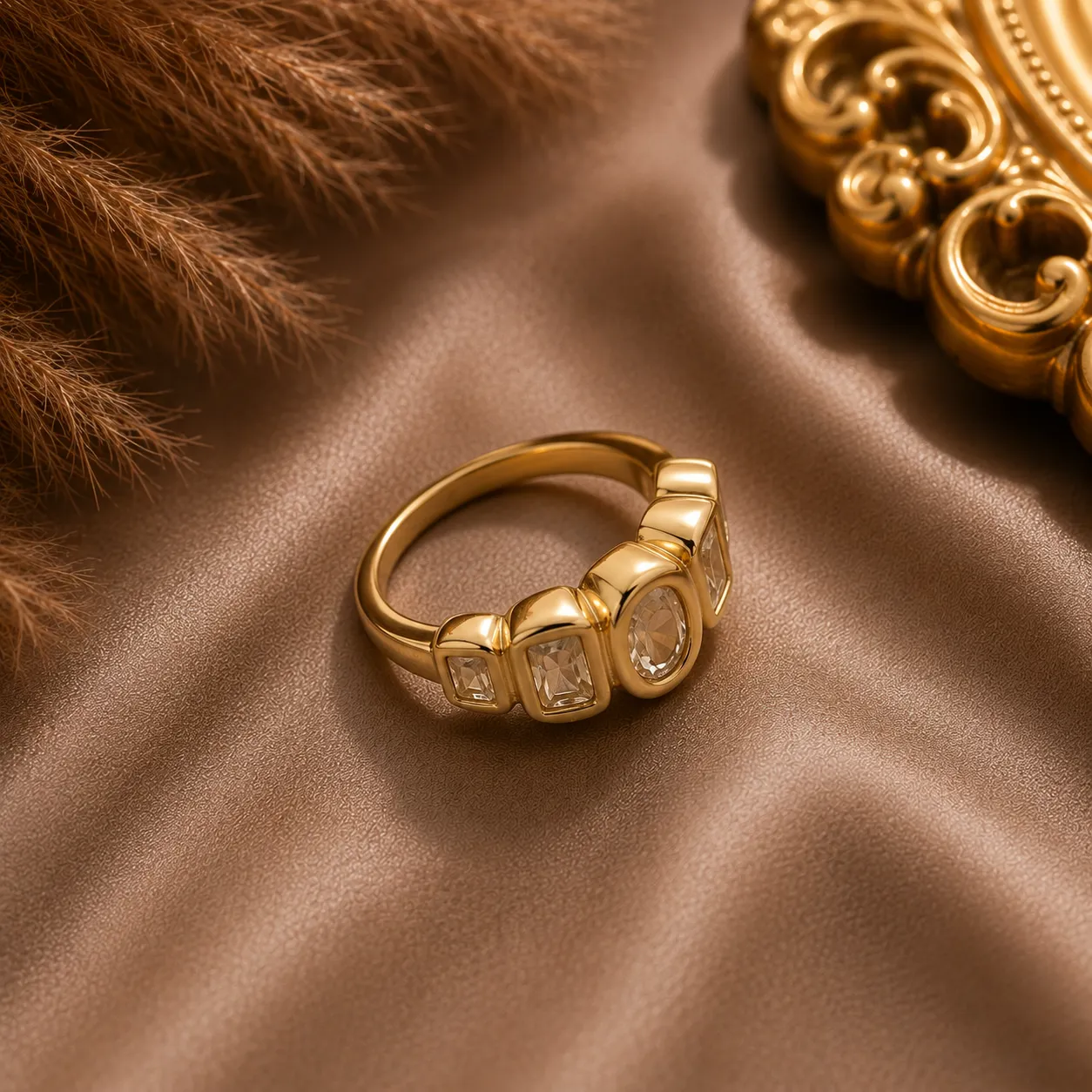 Elara Mosaic Crystal Ring