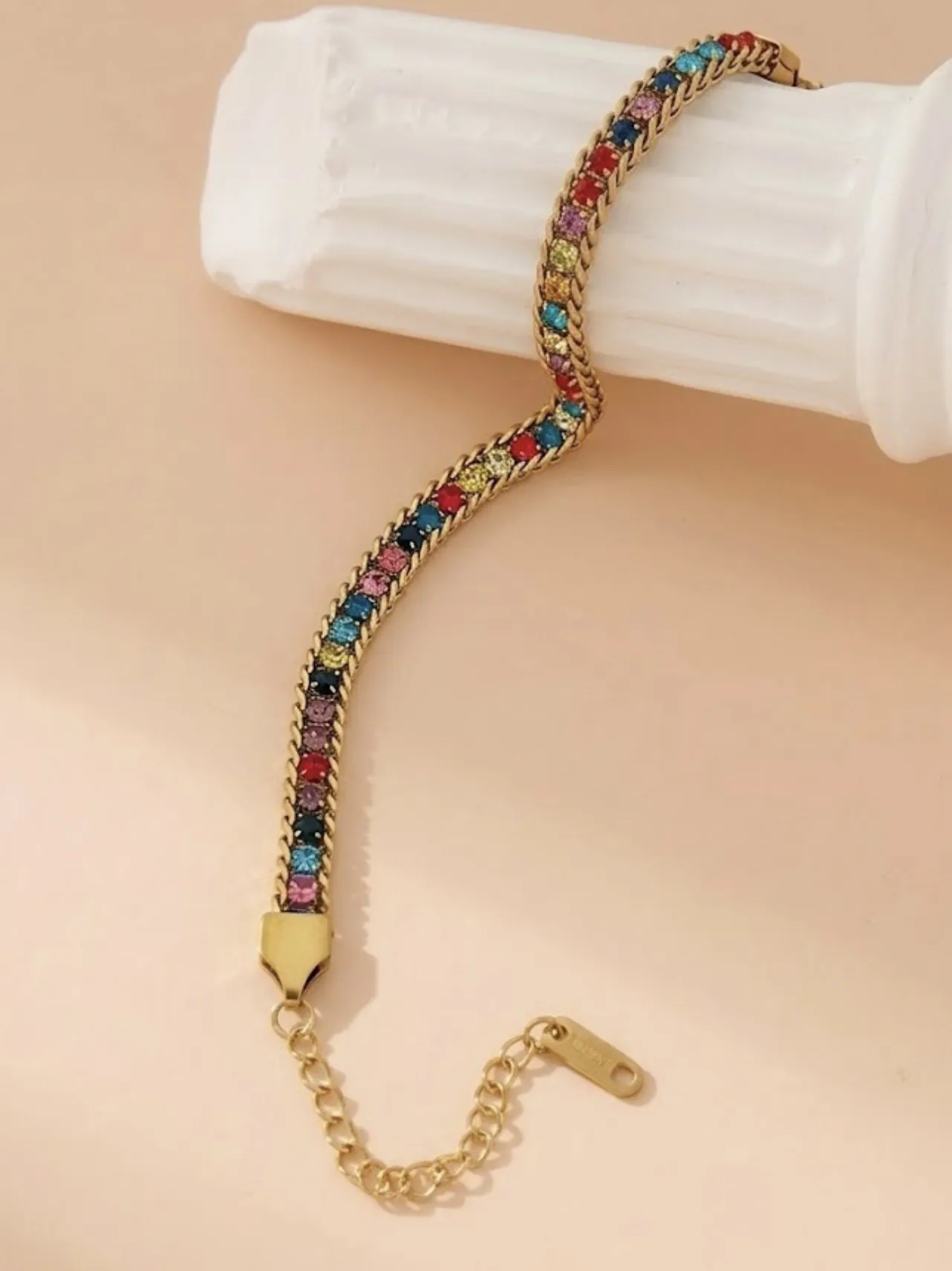 Kaleidoscope Riviera Chain Bracelet image 5