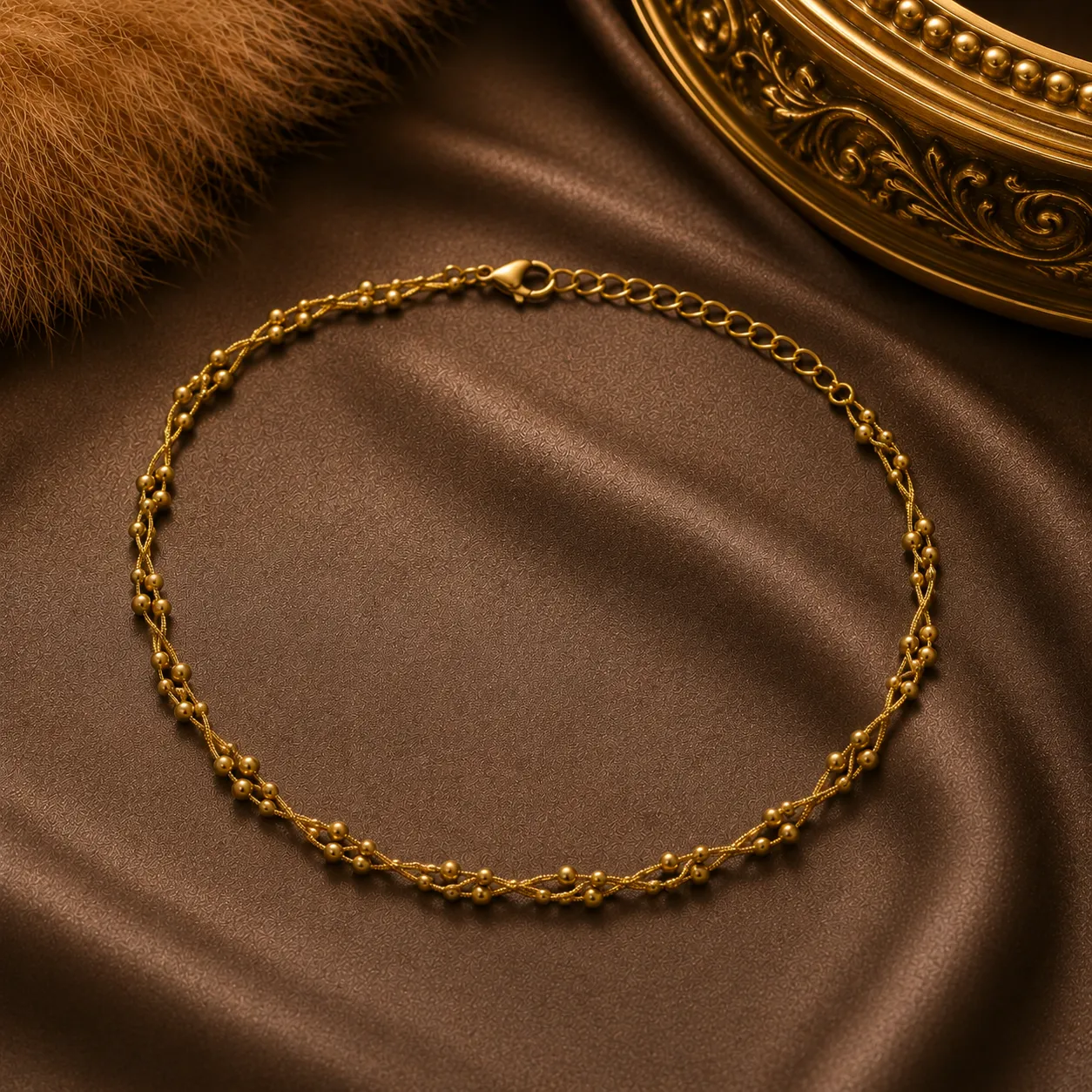 Aurelia Beaded Twist Necklace