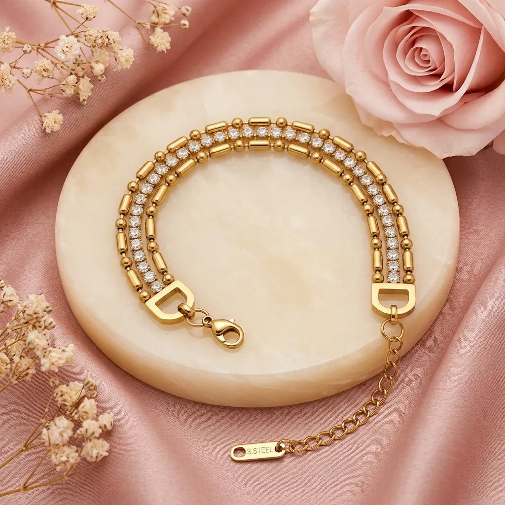 Aurelia Crystal Trio Bracelet