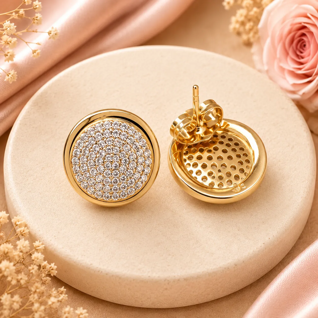 Lumière Pavé Disc AD Studs