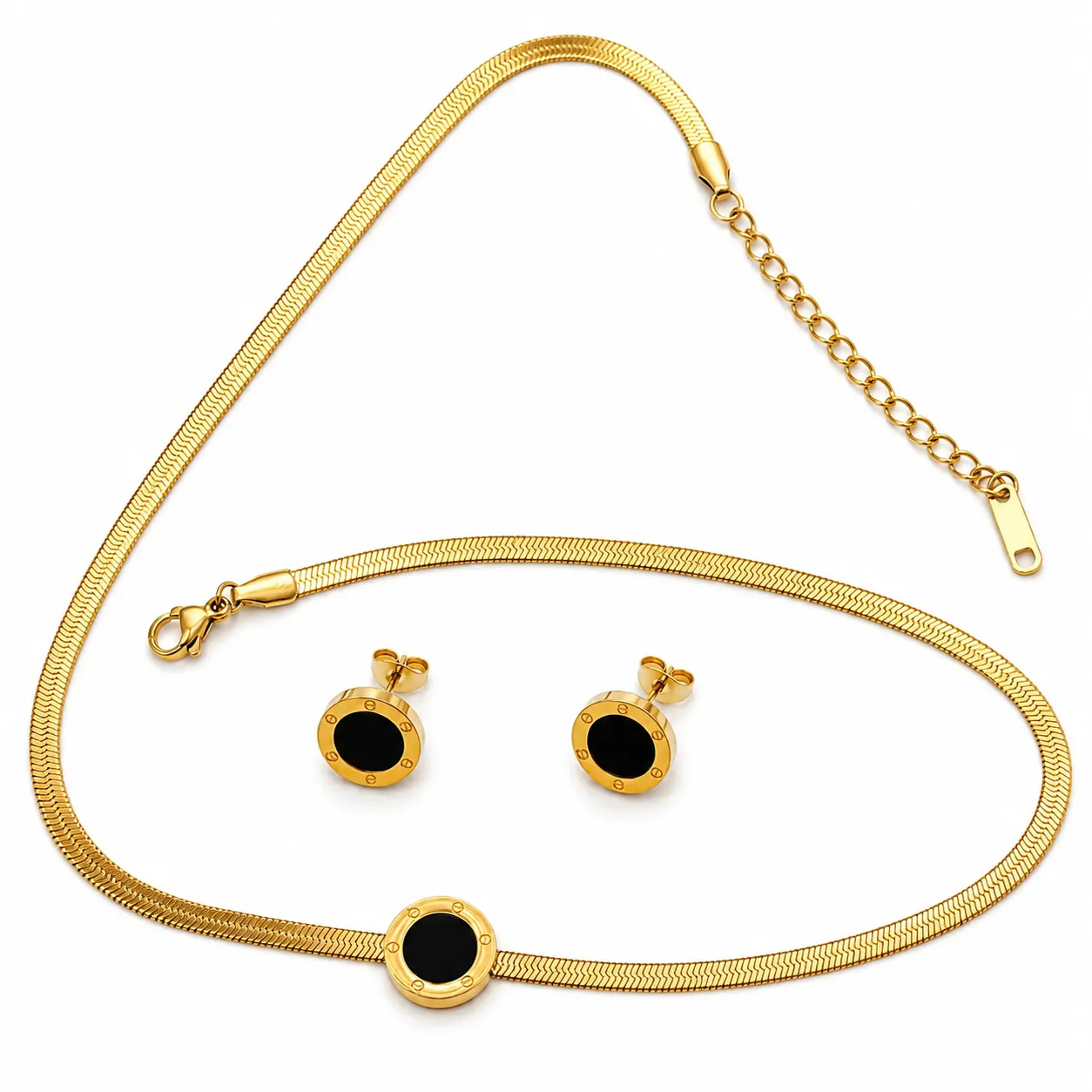 Aurelia Pearl Disc Jewellery Set image 2