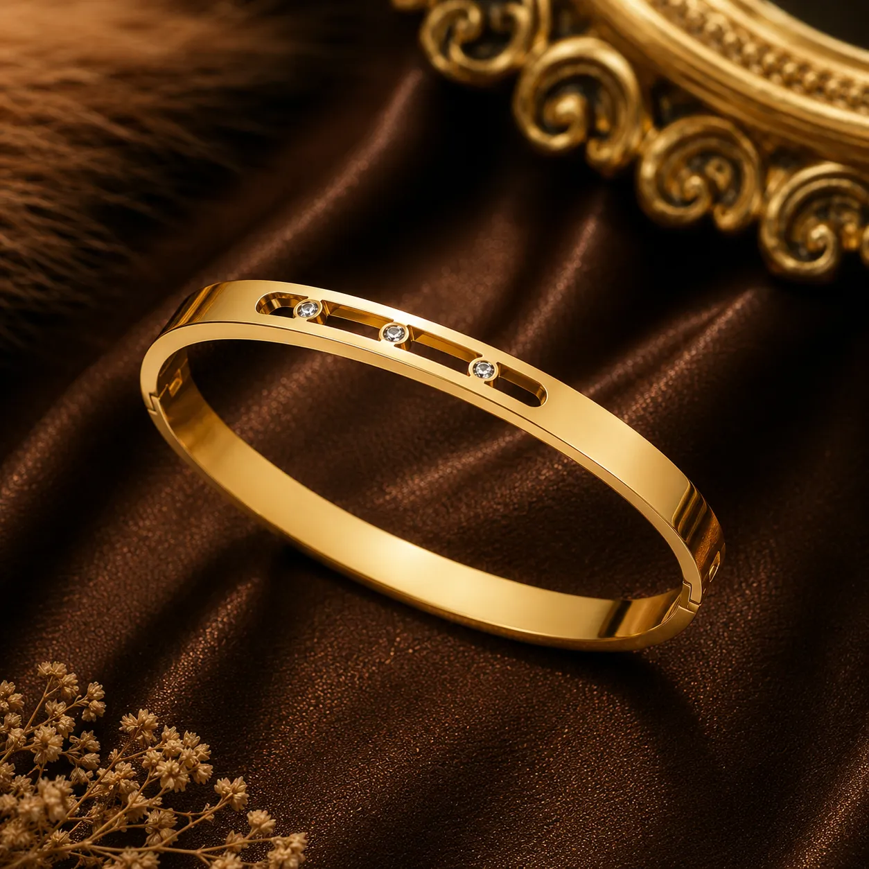 Solenne Trio Crystal Bangle