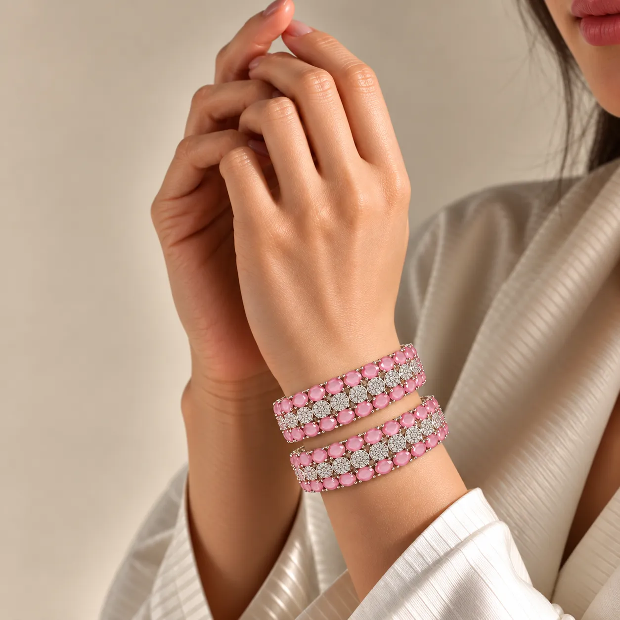 Rose Blush Halo AD Cuff image 3