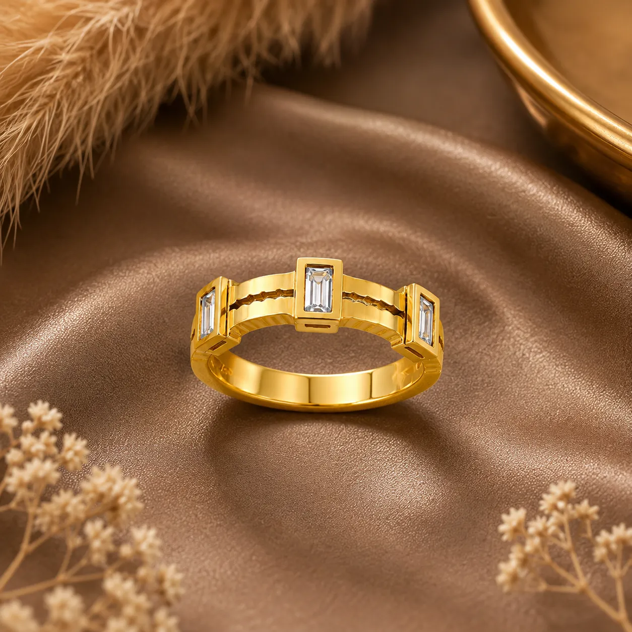 Celeste Baguette Ring