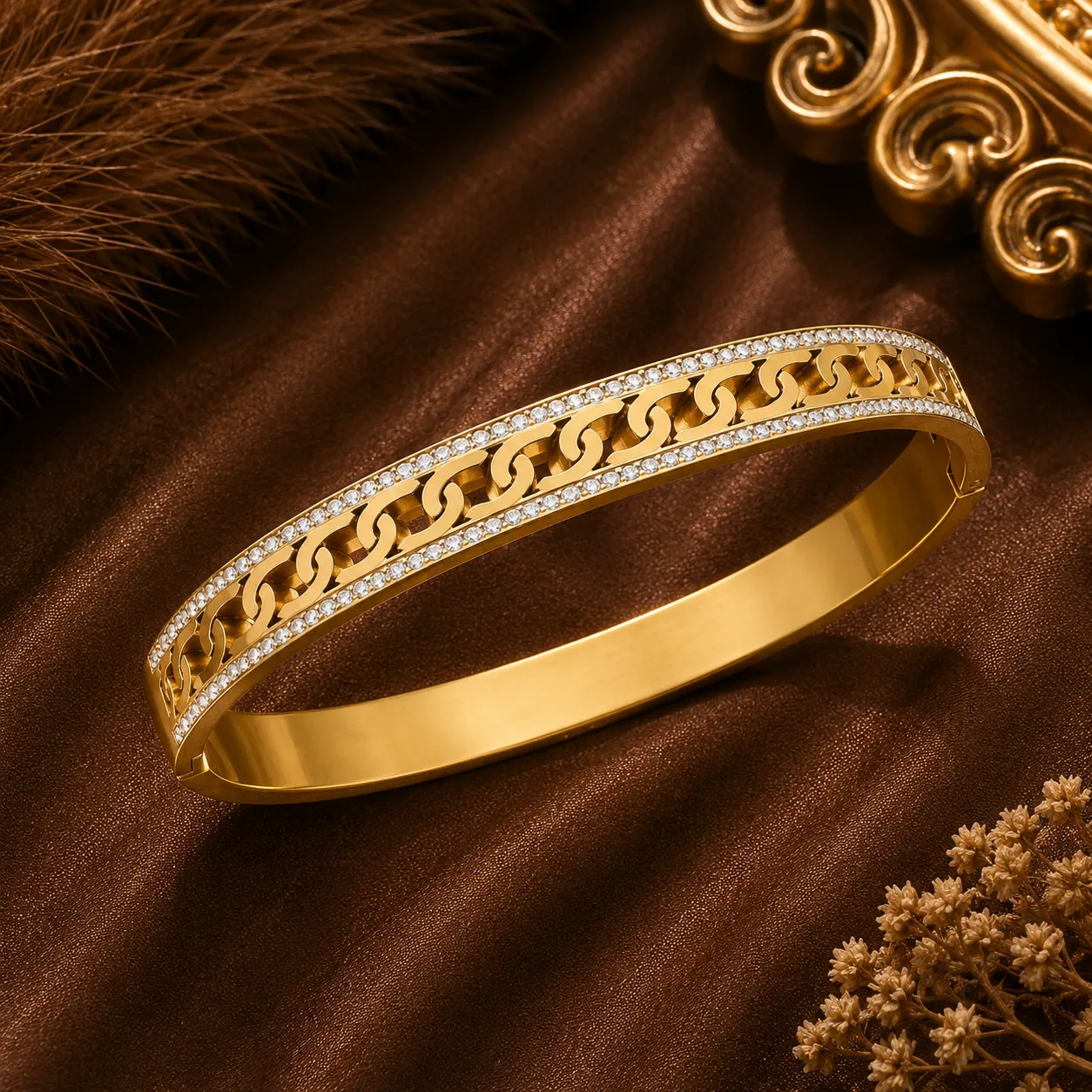 Seraphine Link Crystal Bangle image 2