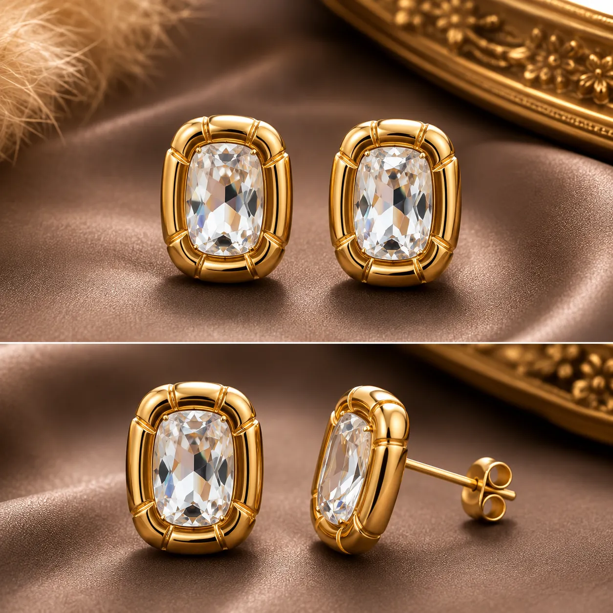 Aurelia Crystal Frame Studs image 2