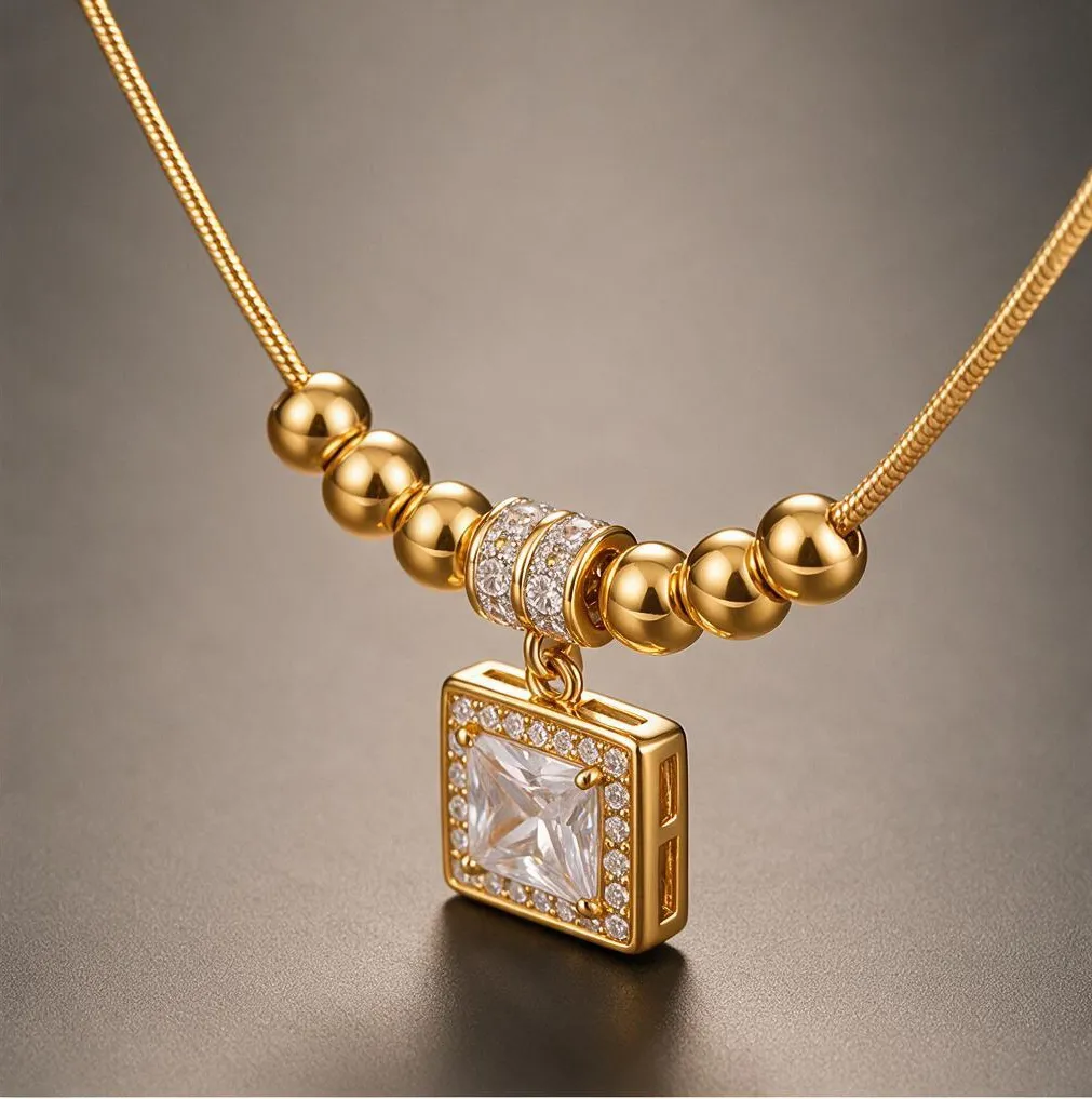 Celestia Crystal Charm Necklace image 2