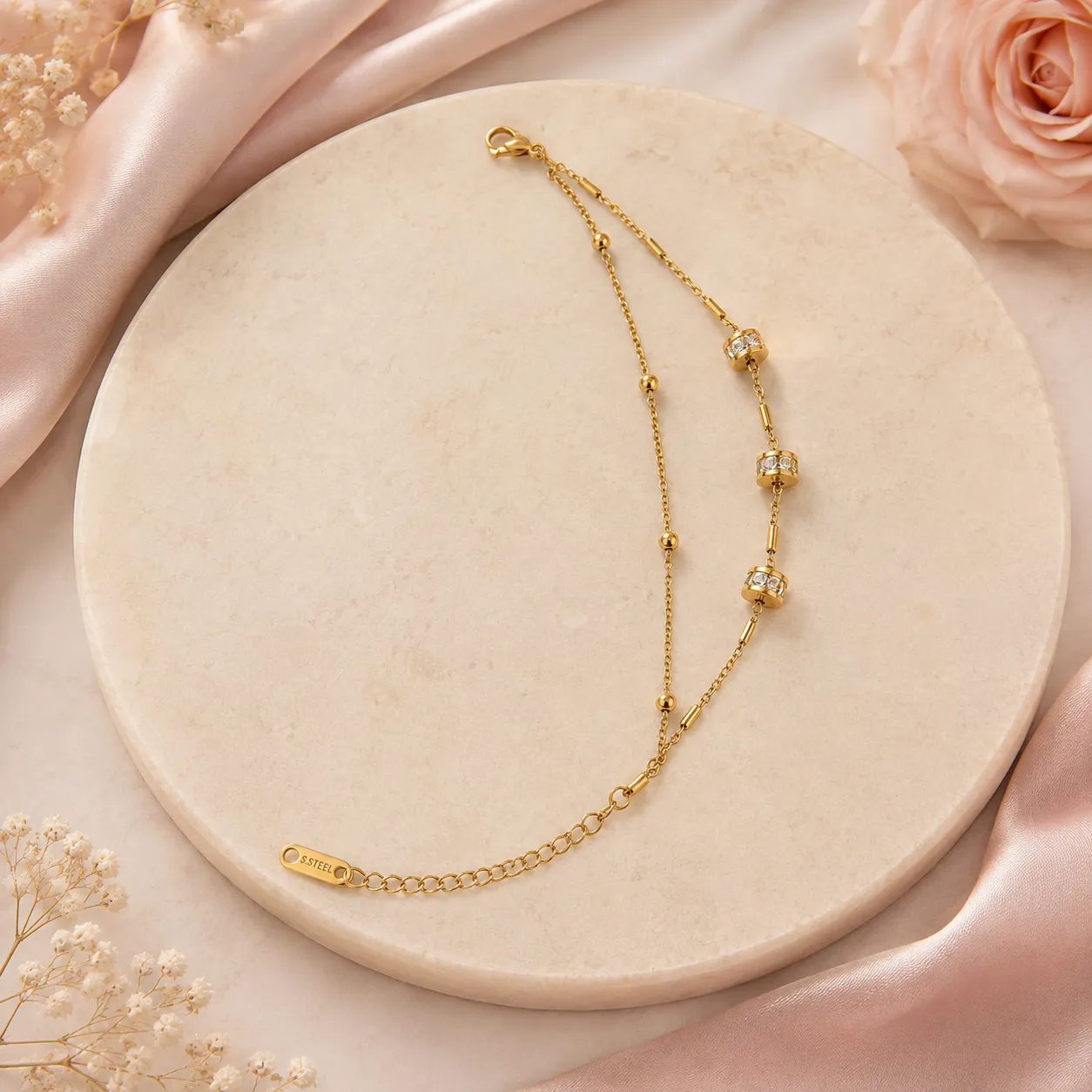 Celeste Crystal Barrel Bracelet