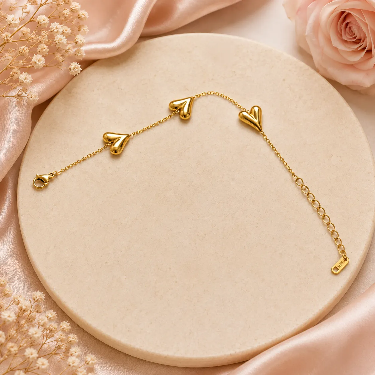 Amorette Triple Heart Bracelet