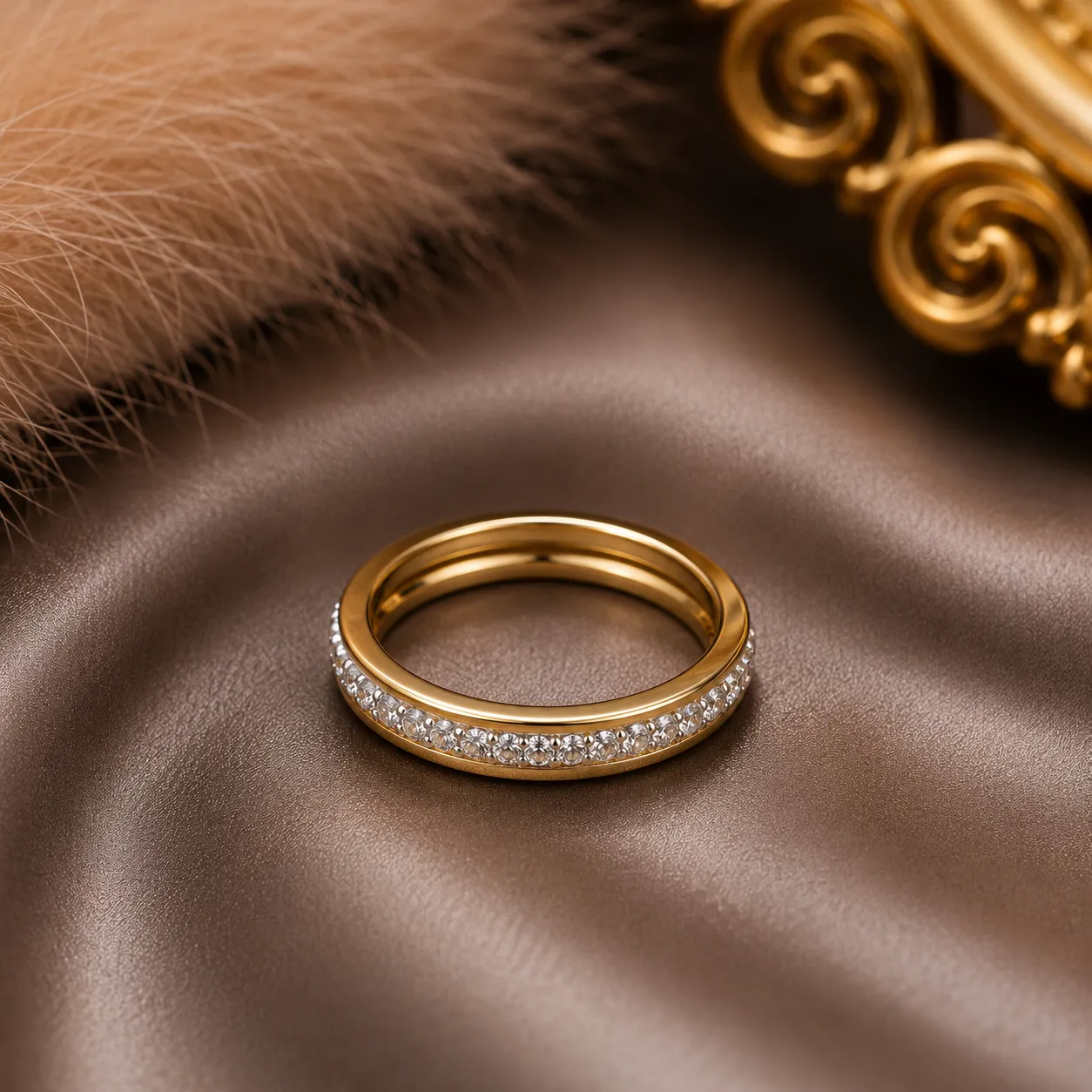 Serena Crystal Channel Ring